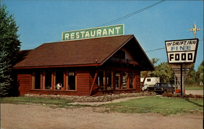 Drift Inn - Old Postcard View (newer photo)